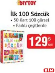 DİYTOY İLK 100 SÖZCÜK fiyat ve kampanya bilgisi